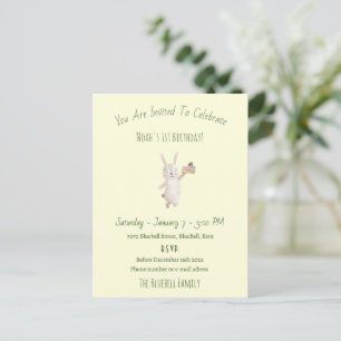 Postale Carte d'invitation d'anniversaire (10,8 x 14,2 cm)