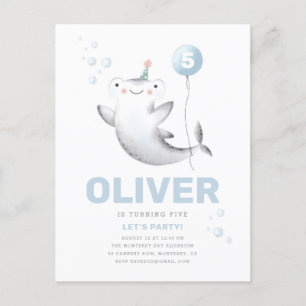 Postale Carte d'invitation d'anniversaire pour enfant Baby