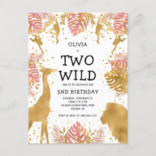 Postale Carte d'invitation pour la fête d'anniversaire des