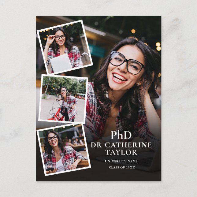 Postale Carte d'invitation pour la fête de remise du diplô (Devant)