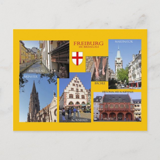 Postale Carte d'observation de Fribourg-en-Brisgau (Devant)