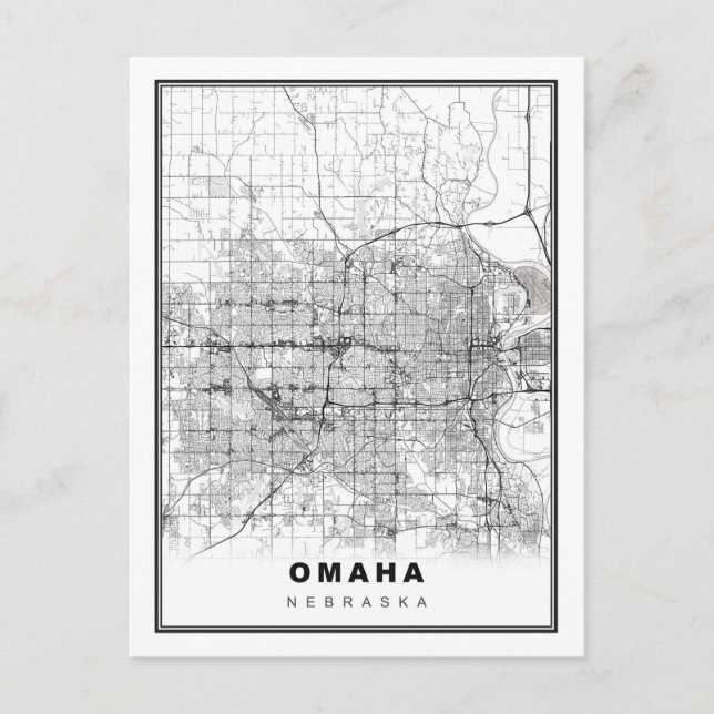 Postale Carte d'Omaha (Devant)