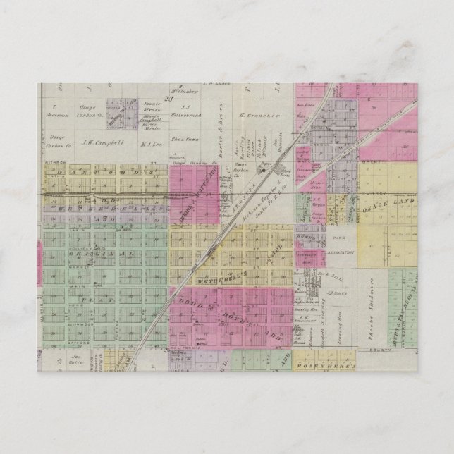 Postale Carte d'Osage City, Kansas (Devant)