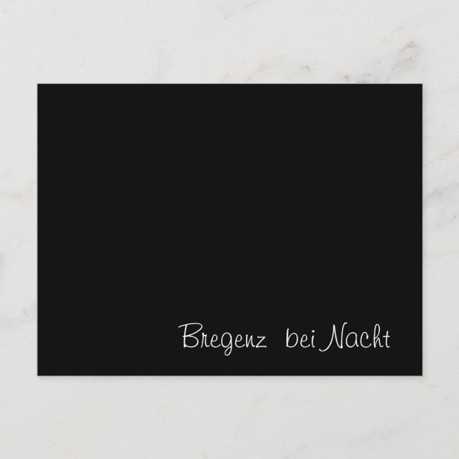 Postale Carte drôle "Bregenz bei Nacht" (Devant)