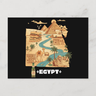 Postale Carte drôle d'Égypte Vibes égyptiennes