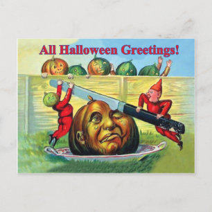 Postale Carte drôle d'Halloween