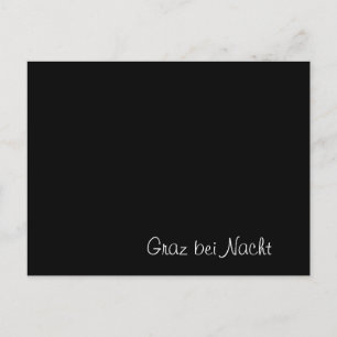 Postale Carte drôle "Graz bei Nacht"