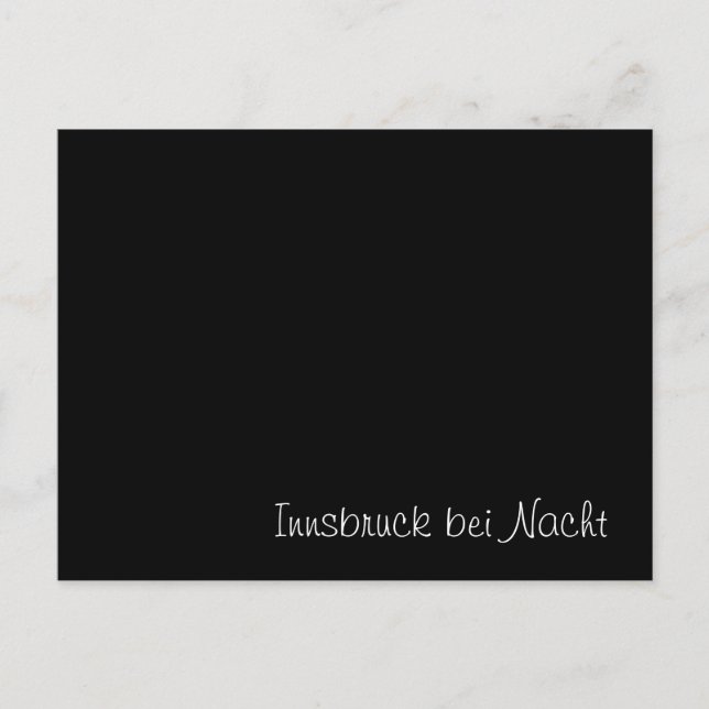 Postale Carte drôle "Innsbruck bei Nacht" (Devant)