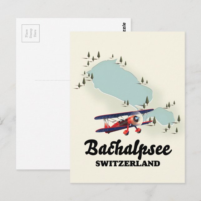 Postale carte du Bachalpsee suisse (Devant / Derrière)