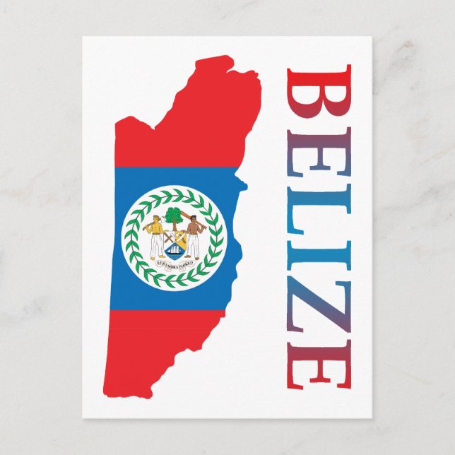 Postale Carte Du Belize (Devant)