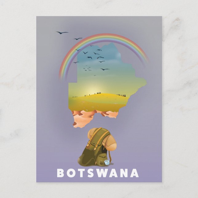 Postale carte du Botswana (Devant)