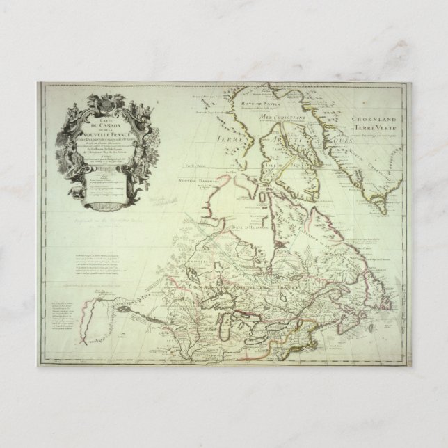 Postale Carte du Canada (Devant)