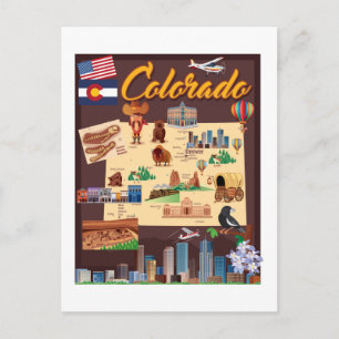 Postale Carte du Colorado