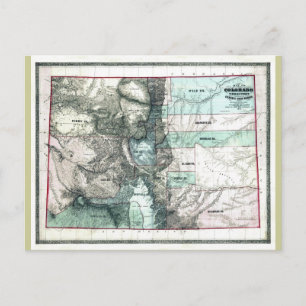 Postale Carte du Colorado 1862