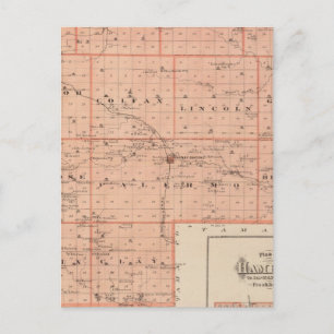 Postale Carte du comté de Grundy, État de l'Iowa