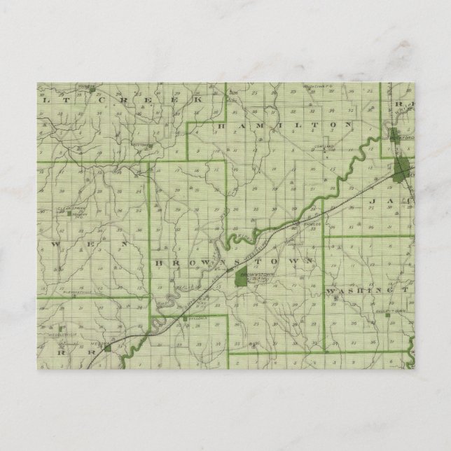 Postale Carte du comté de Jackson (Devant)