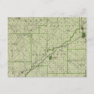 Postale Carte du comté de Jackson