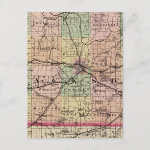 Postale Carte du comté de Jackson, Michigan