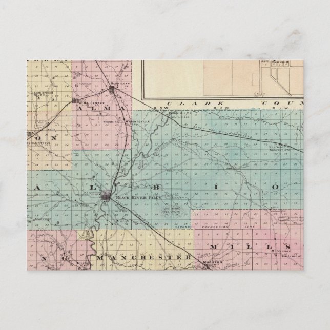 Postale Carte du comté de Jackson, Plat of Friendship (Devant)