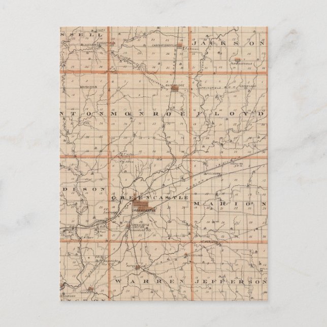 Postale Carte du comté de Putnam (Devant)