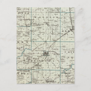 Postale Carte du comté de Saline