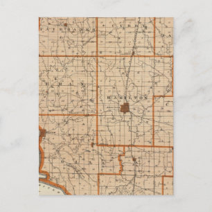 Postale Carte du comté de Sullivan