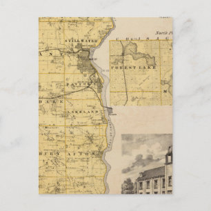 Postale Carte du comté de Washington, Minnesota