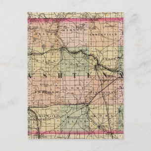 Postale Carte du comté de Washtenaw, Michigan