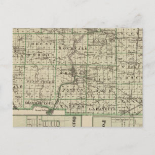 Postale Carte du comté d'Ogle, Polo et Oregon