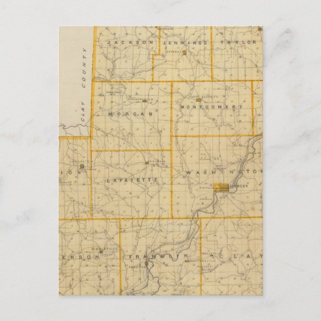 Postale Carte du comté d'Owen (Devant)