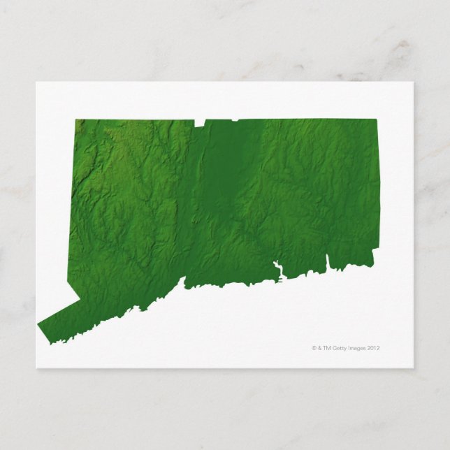 Postale Carte du Connecticut 2 (Devant)