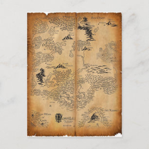 Postale Carte du continent déchu