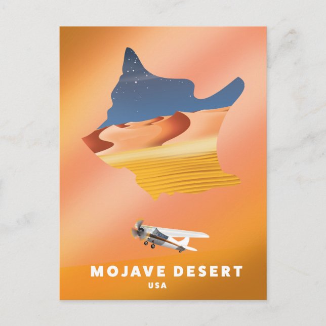 Postale Carte du désert de Mojave États-Unis (Devant)