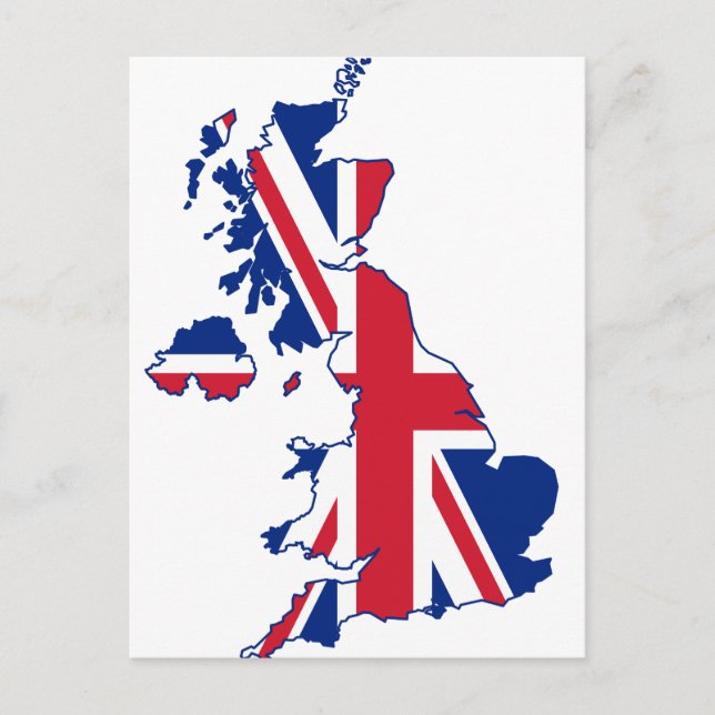 Postale Carte du drapeau britannique (Devant)