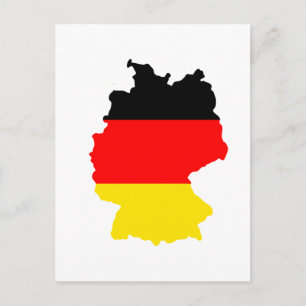 Postale Carte du drapeau de l'Allemagne