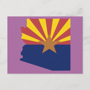 Postale Carte du drapeau de l'Arizona