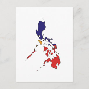 Postale Carte du drapeau des Philippines