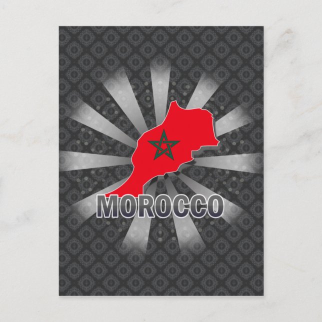Postale Carte du drapeau du Maroc 2.0 (Devant)
