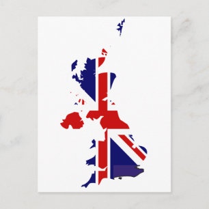 Postale Carte du drapeau du Royaume-Uni