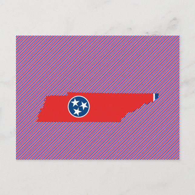 Postale Carte du drapeau du Tennessee (Devant)