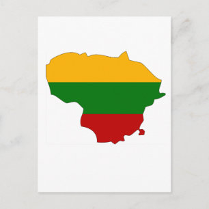 Postale Carte du drapeau lituanien