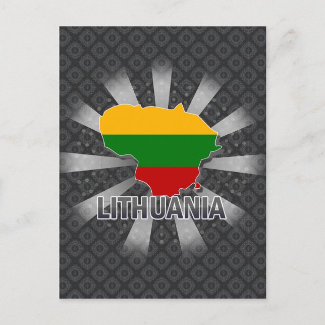 Postale Carte du drapeau lituanien 2.0 (Devant)