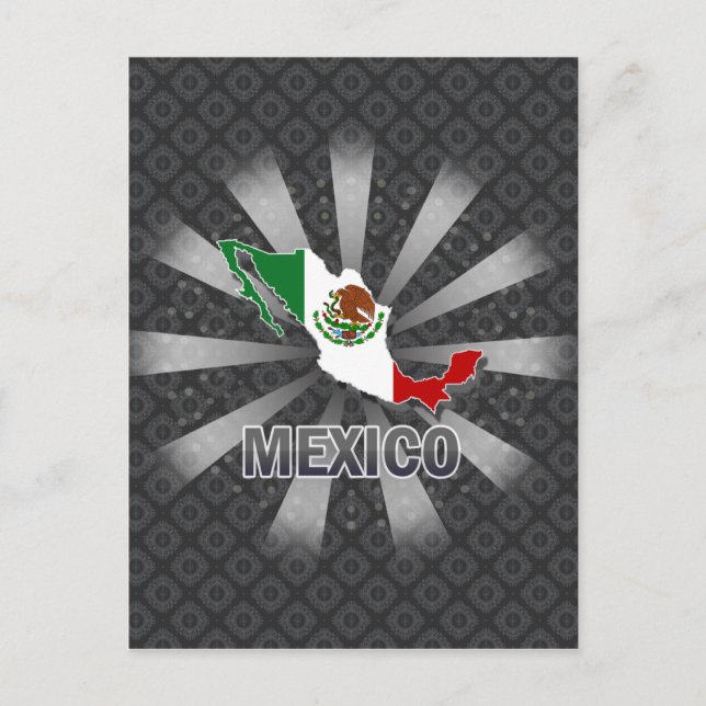 Postale Carte du drapeau mexicain 2.0 (Devant)