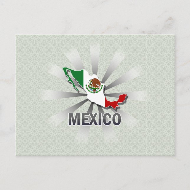 Postale Carte du drapeau mexicain 2.0 (Devant)