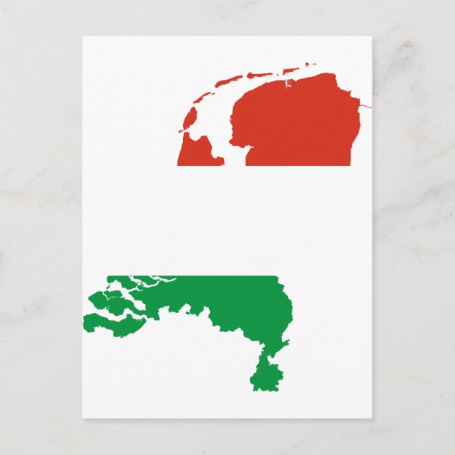 Postale Carte du drapeau néerlandais de Pays-Bas (Devant)