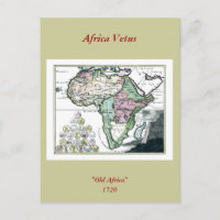 Carte du foetus africain 1720