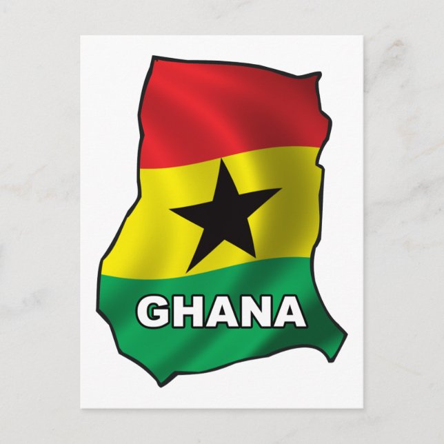Postale Carte Du Ghana (Devant)