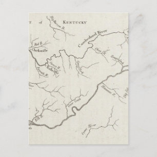 Postale Carte du gouvernement du Tennessee