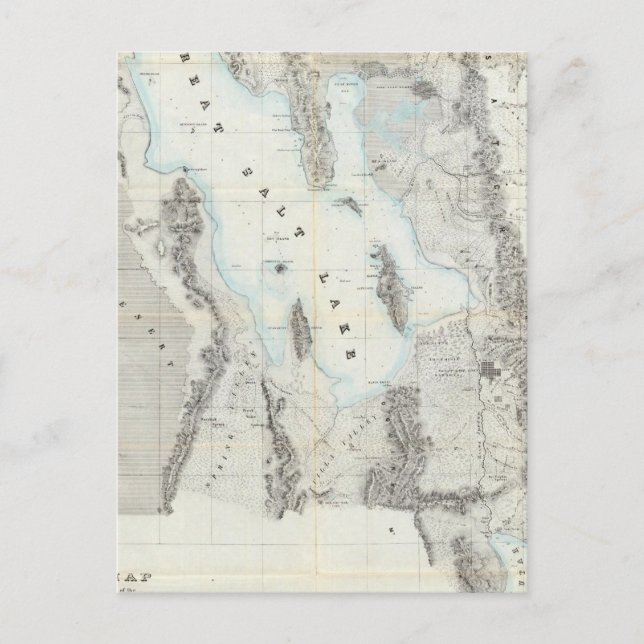 Postale Carte du Grand Lac Salt (Devant)