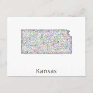 Postale Carte du Kansas